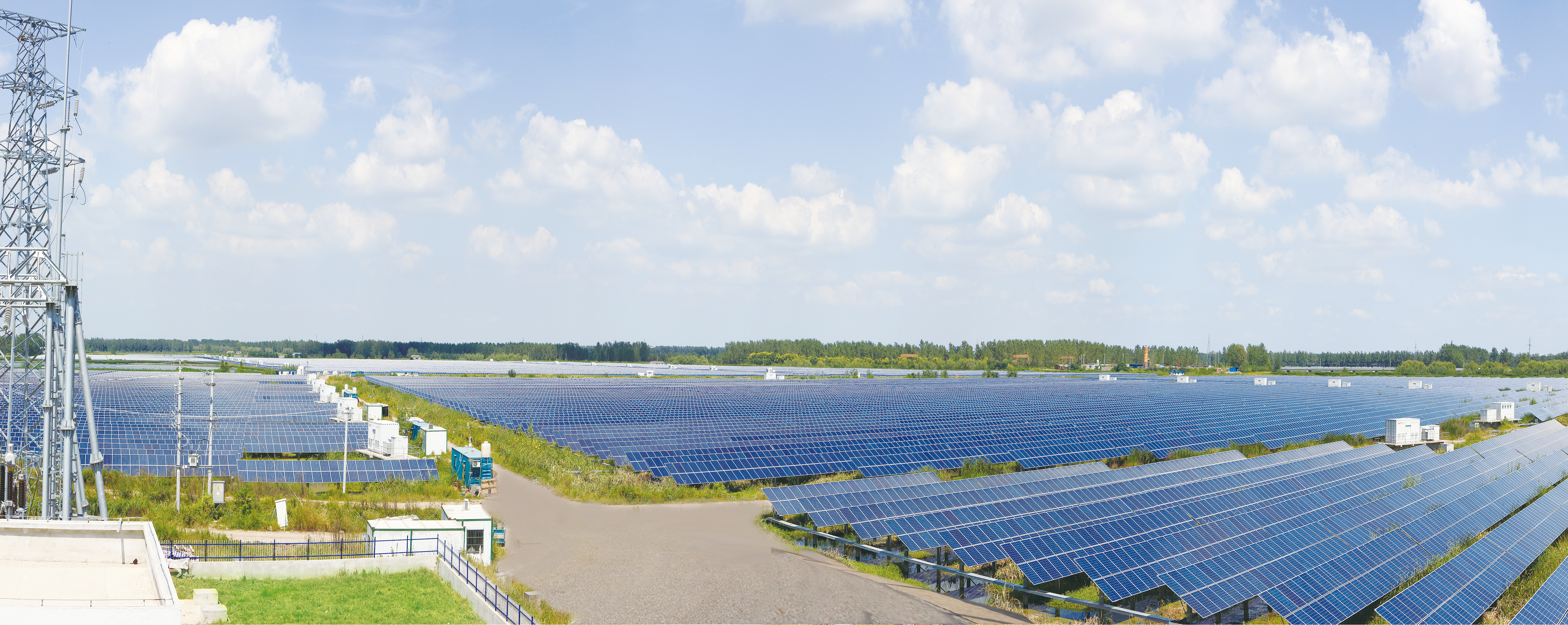 江蘇高郵100MW漁光互補光伏電站